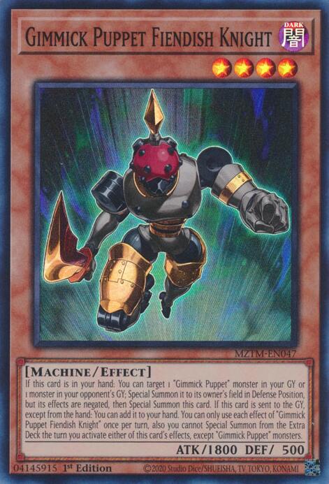 Gimmick Puppet Fiendish Knight [MZTM-EN047] Super Rare | Gam3 Escape