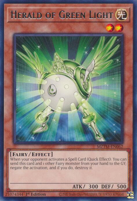 Herald of Green Light [MZTM-EN062] Rare | Gam3 Escape