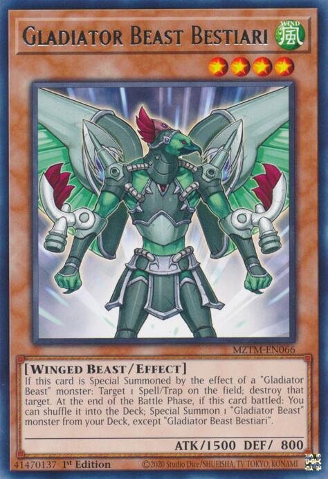 Gladiator Beast Bestiari [MZTM-EN066] Rare | Gam3 Escape