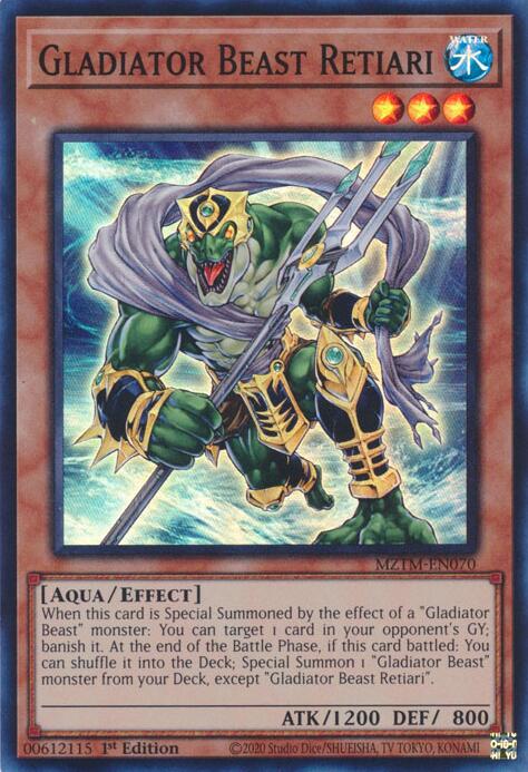Gladiator Beast Retiari [MZTM-EN070] Super Rare | Gam3 Escape