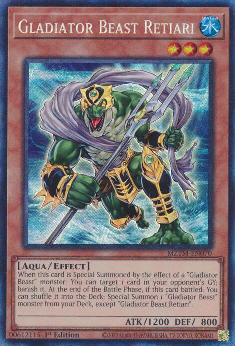 Gladiator Beast Retiari (Collector's Rare) [MZTM-EN070] Collector's Rare | Gam3 Escape