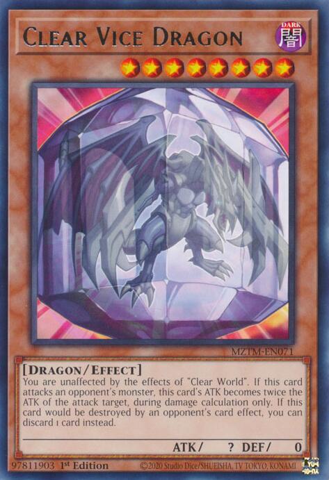 Clear Vice Dragon [MZTM-EN071] Rare | Gam3 Escape