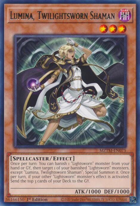 Lumina, Twilightsworn Shaman [MZTM-EN075] Rare | Gam3 Escape