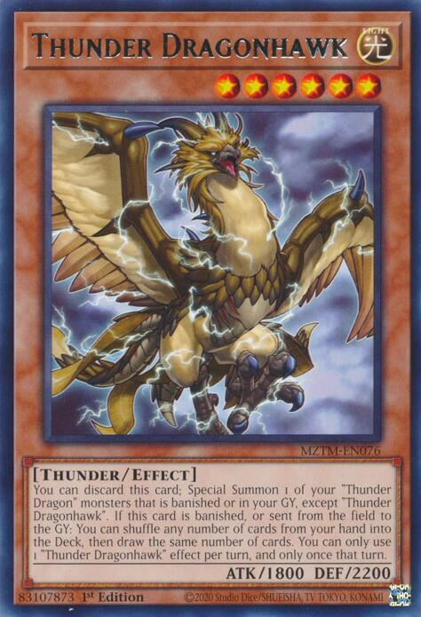 Thunder Dragonhawk [MZTM-EN076] Rare | Gam3 Escape