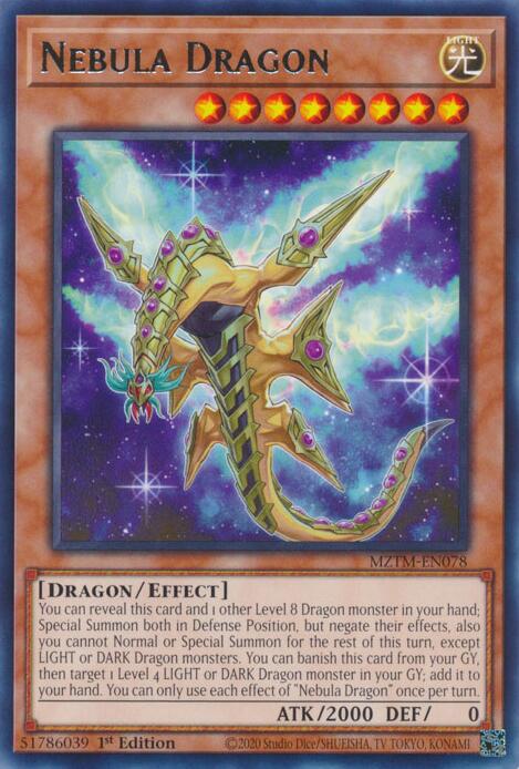 Nebula Dragon [MZTM-EN078] Rare | Gam3 Escape