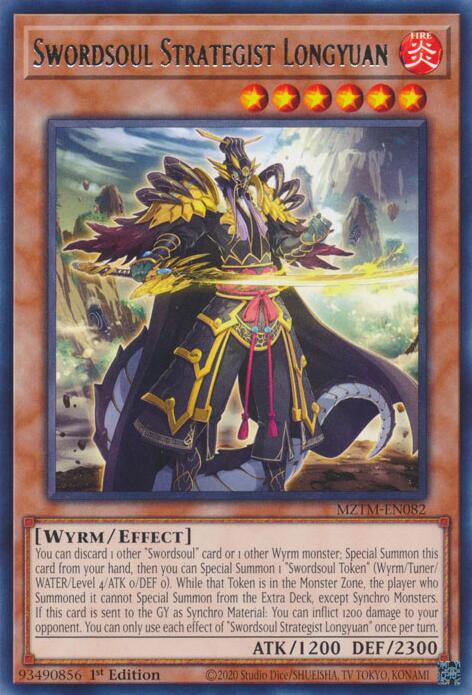 Swordsoul Strategist Longyuan [MZTM-EN082] Rare | Gam3 Escape
