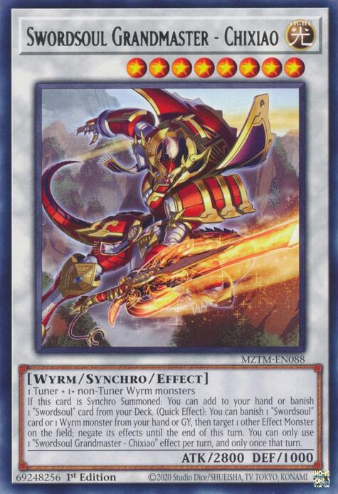 Swordsoul Grandmaster - Chixiao [MZTM-EN088] Rare | Gam3 Escape