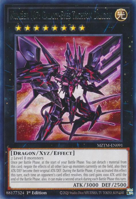 Number 107: Galaxy-Eyes Tachyon Dragon [MZTM-EN091] Rare | Gam3 Escape
