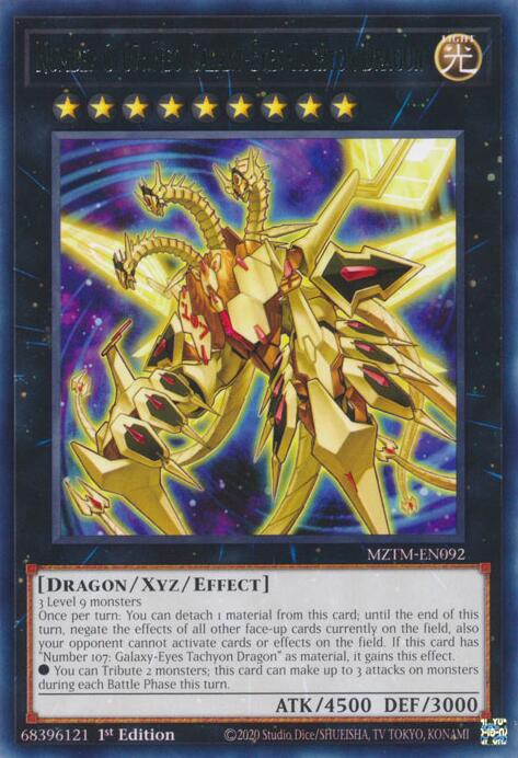 Number C107: Neo Galaxy-Eyes Tachyon Dragon [MZTM-EN092] Rare | Gam3 Escape