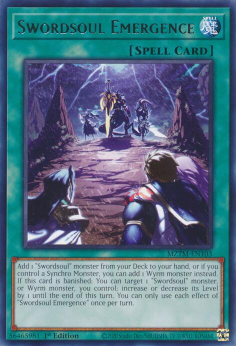 Swordsoul Emergence [MZTM-EN103] Rare | Gam3 Escape