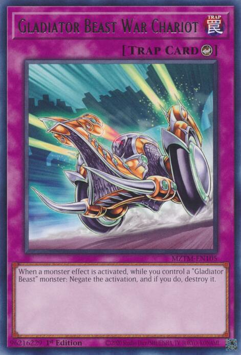 Gladiator Beast War Chariot [MZTM-EN105] Rare | Gam3 Escape