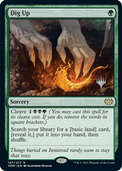 Dig Up (Promo Pack) [Innistrad: Crimson Vow Promos] | Gam3 Escape