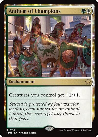 Anthem of Champions (Promo Pack) [Foundations Promos] | Gam3 Escape