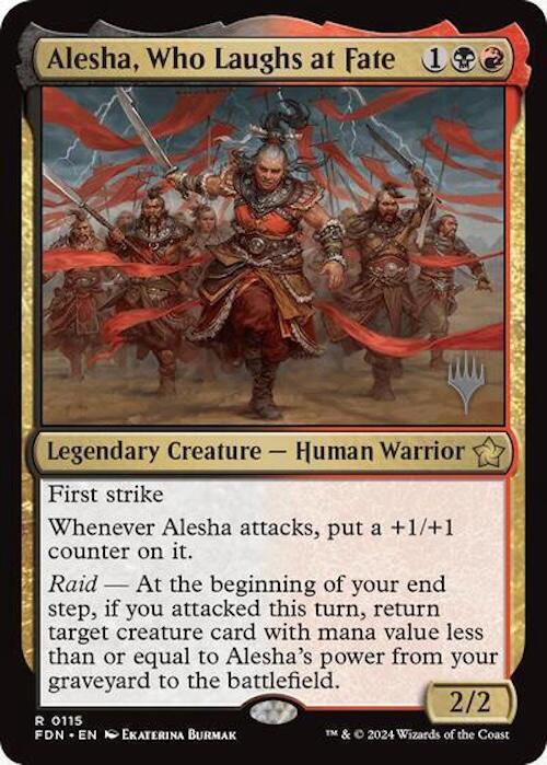 Alesha, Who Laughs at Fate (Promo Pack) [Foundations Promos] | Gam3 Escape