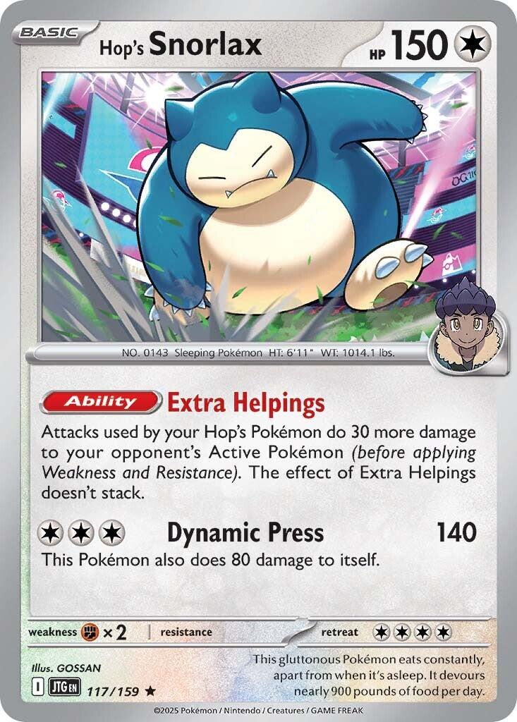 Hop's Snorlax (117/159) [Scarlet & Violet: Journey Together] | Gam3 Escape