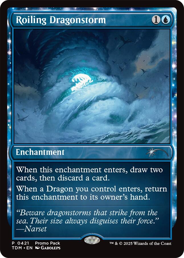 Roiling Dragonstorm [Tarkir: Dragonstorm Promos] | Gam3 Escape