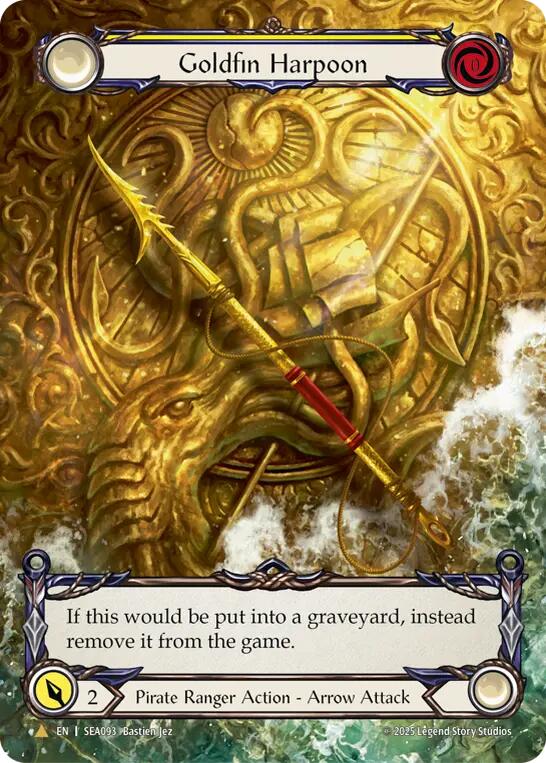 Goldfin Harpoon (Marvel) (Golden) [SEA093] (High Seas)  Cold Foil | Gam3 Escape