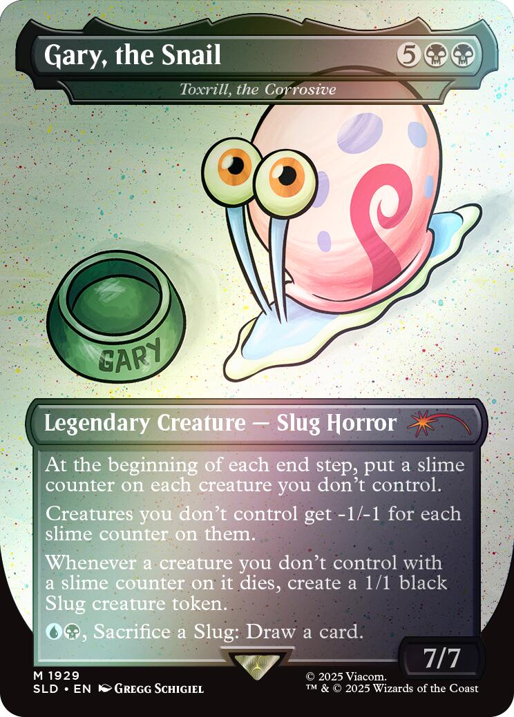 Gary, the Snail - Toxrill, the Corrosive (Rainbow Foil) [Secret Lair Drop Series] | Gam3 Escape