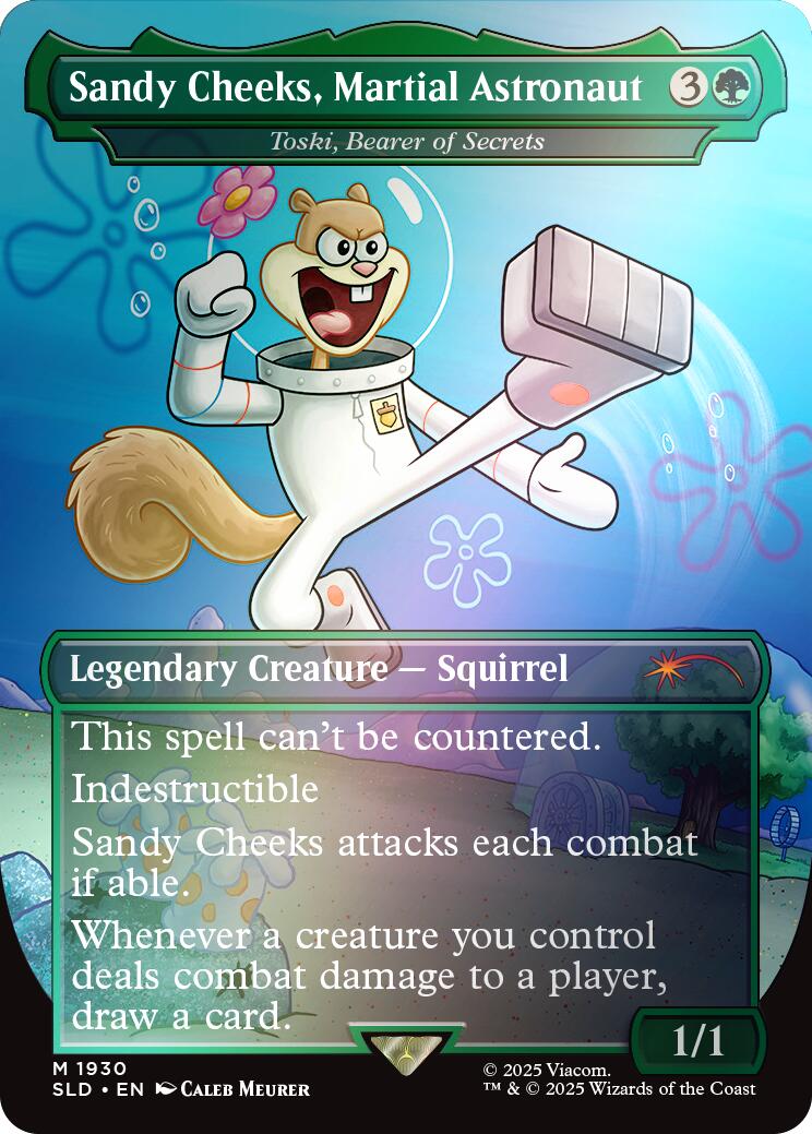 Sandy Cheeks, Martial Astronaut - Toski, Bearer of Secrets (Rainbow Foil) [Secret Lair Drop Series] | Gam3 Escape