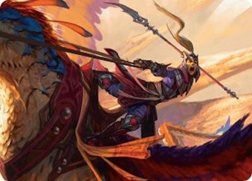 Dragonback Lancer Art Card (3/54) [Tarkir: Dragonstorm Art Series] | Gam3 Escape
