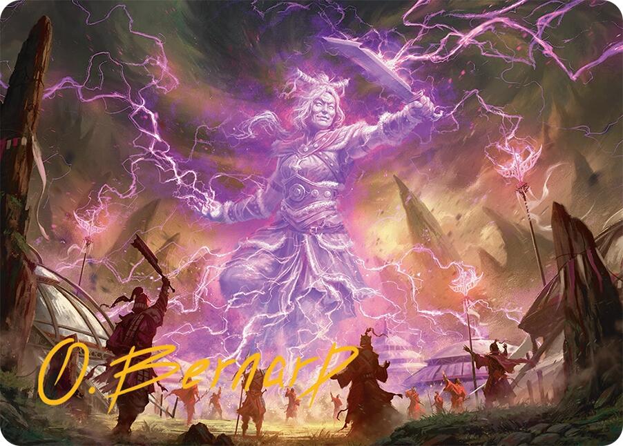 Smile at Death Art Card (4/54) (Gold-Stamped Signature) [Tarkir: Dragonstorm Art Series] | Gam3 Escape