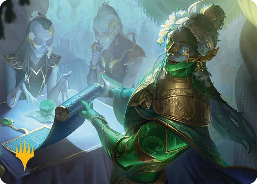 Sibsig Appraiser Art Card (8/54) (Gold-Stamped Signature) [Tarkir: Dragonstorm Art Series] | Gam3 Escape