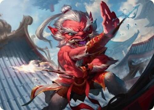 Devoted Duelist Art Card (15/54) [Tarkir: Dragonstorm Art Series] | Gam3 Escape
