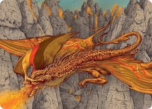 Magmatic Hellkite Art Card (34/54) [Tarkir: Dragonstorm Art Series] | Gam3 Escape