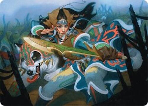 Eshki Dragonclaw Art Card (23/54) [Tarkir: Dragonstorm Art Series] | Gam3 Escape