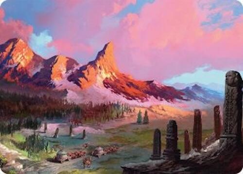 Rugged Highlands Art Card (29/54) [Tarkir: Dragonstorm Art Series] | Gam3 Escape