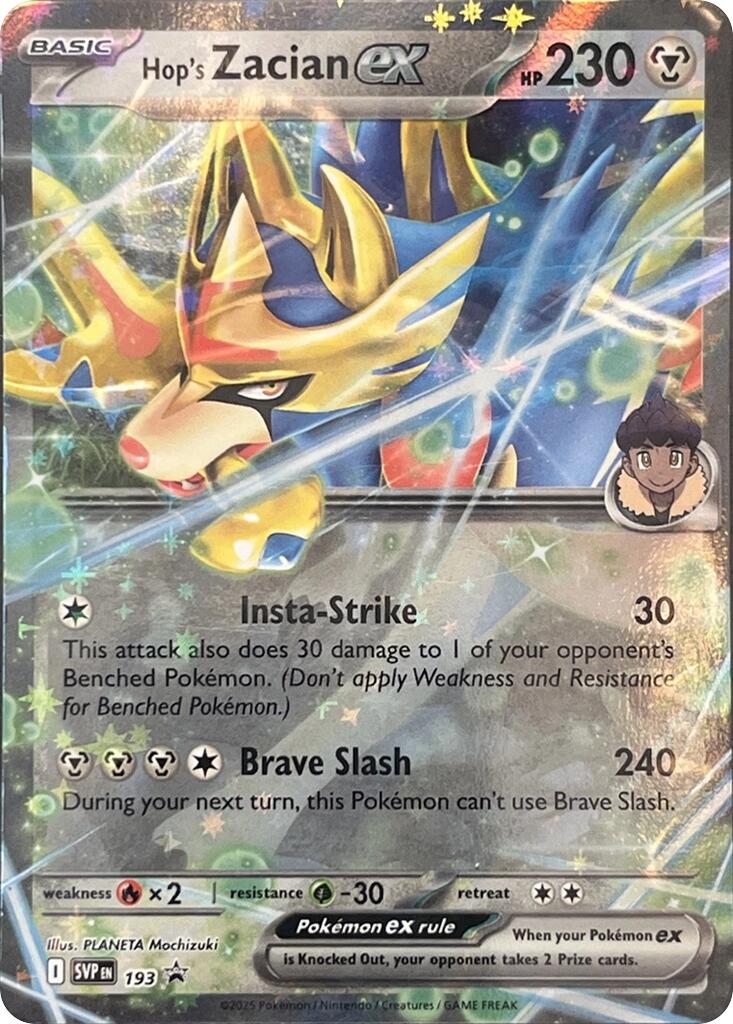 Hop's Zacian ex (SVP193) [Scarlet & Violet: Black Star Promos] | Gam3 Escape