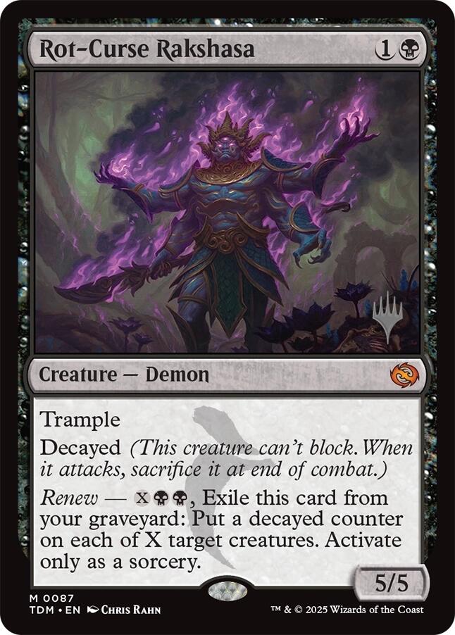 Rot-Curse Rakshasa [Tarkir: Dragonstorm Promos] | Gam3 Escape