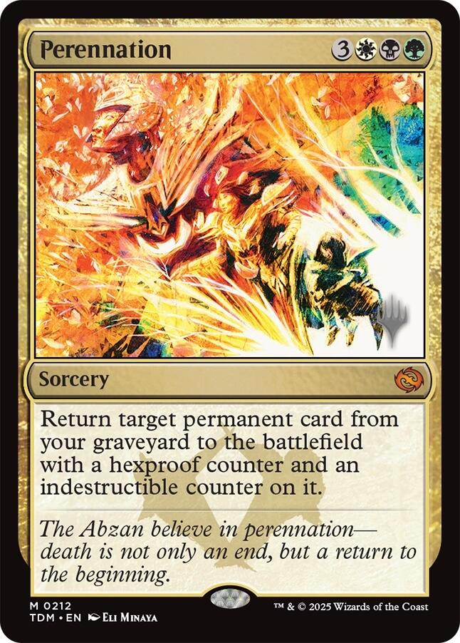 Perennation [Tarkir: Dragonstorm Promos] | Gam3 Escape