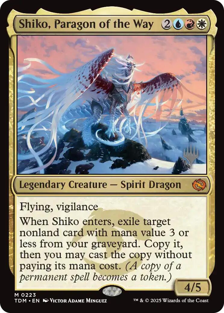 Shiko, Paragon of the Way [Tarkir: Dragonstorm Promos] | Gam3 Escape
