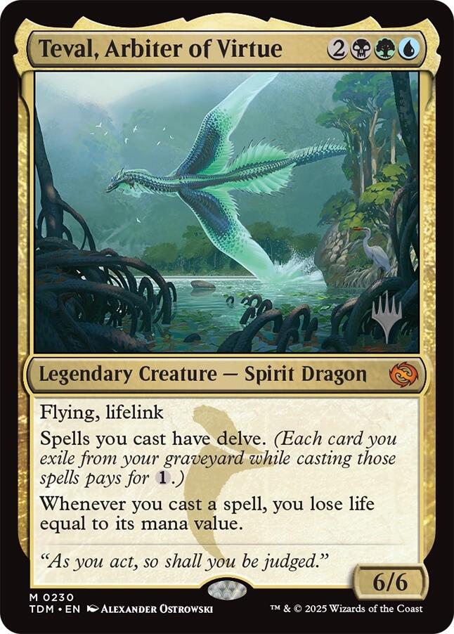 Teval, Arbiter of Virtue [Tarkir: Dragonstorm Promos] | Gam3 Escape