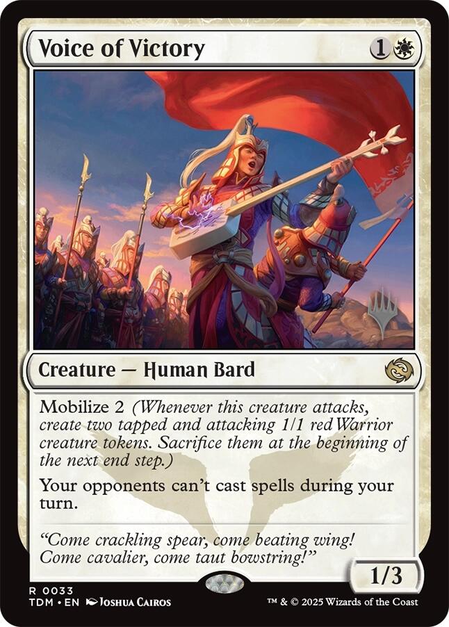 Voice of Victory [Tarkir: Dragonstorm Promos] | Gam3 Escape