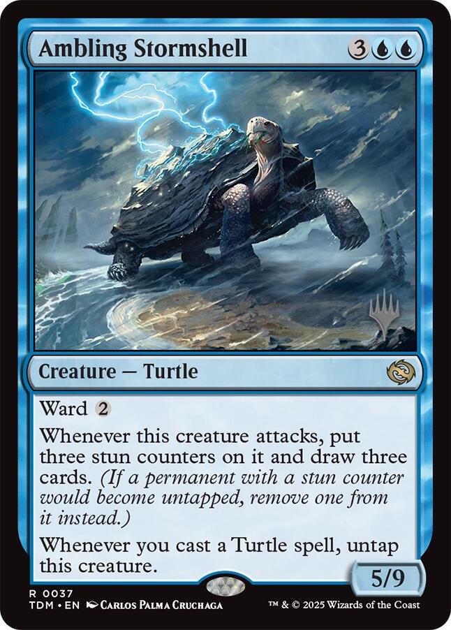 Ambling Stormshell [Tarkir: Dragonstorm Promos] | Gam3 Escape