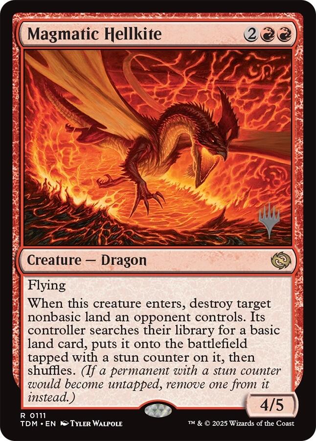 Magmatic Hellkite [Tarkir: Dragonstorm Promos] | Gam3 Escape
