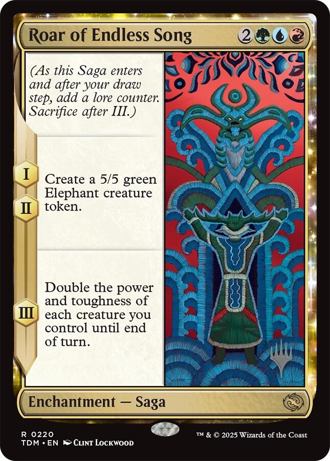 Roar of Endless Song [Tarkir: Dragonstorm Promos] | Gam3 Escape