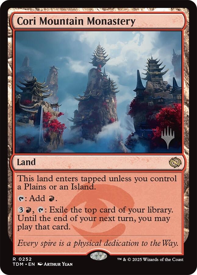 Cori Mountain Monastery [Tarkir: Dragonstorm Promos] | Gam3 Escape