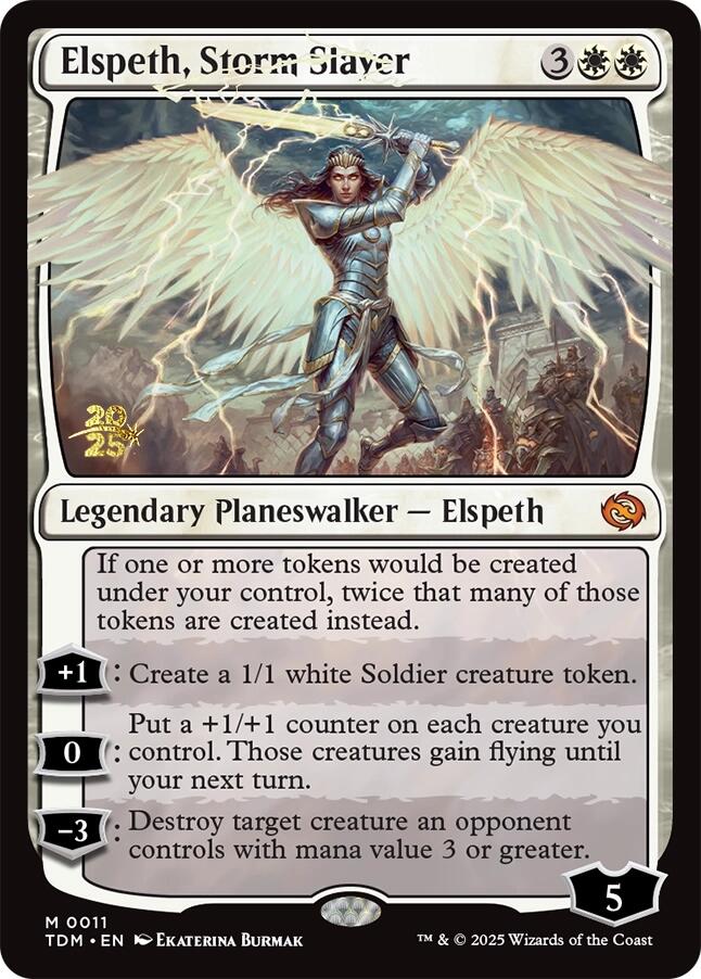 Elspeth, Storm Slayer [Tarkir: Dragonstorm Prerelease Promos] | Gam3 Escape