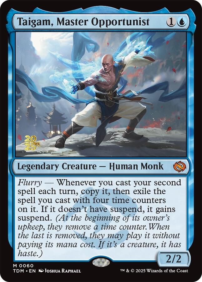 Taigam, Master Opportunist [Tarkir: Dragonstorm Prerelease Promos] | Gam3 Escape