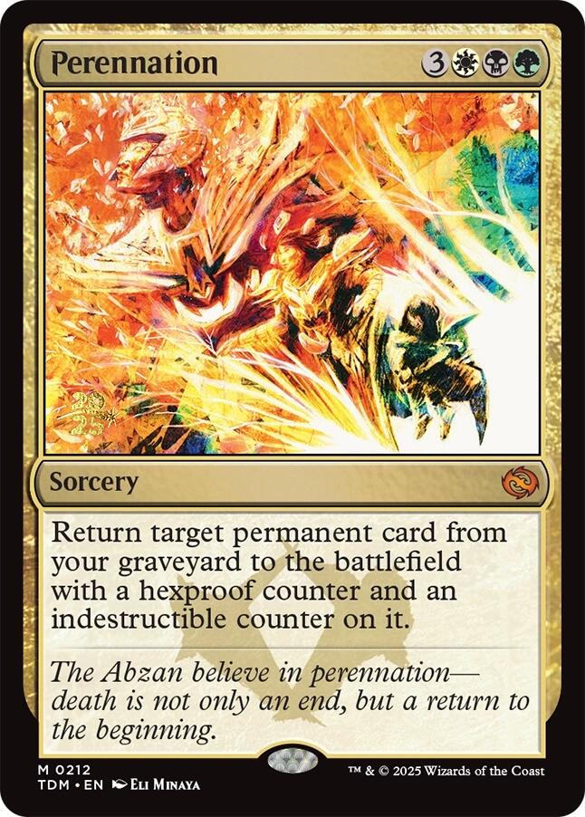Perennation [Tarkir: Dragonstorm Prerelease Promos] | Gam3 Escape