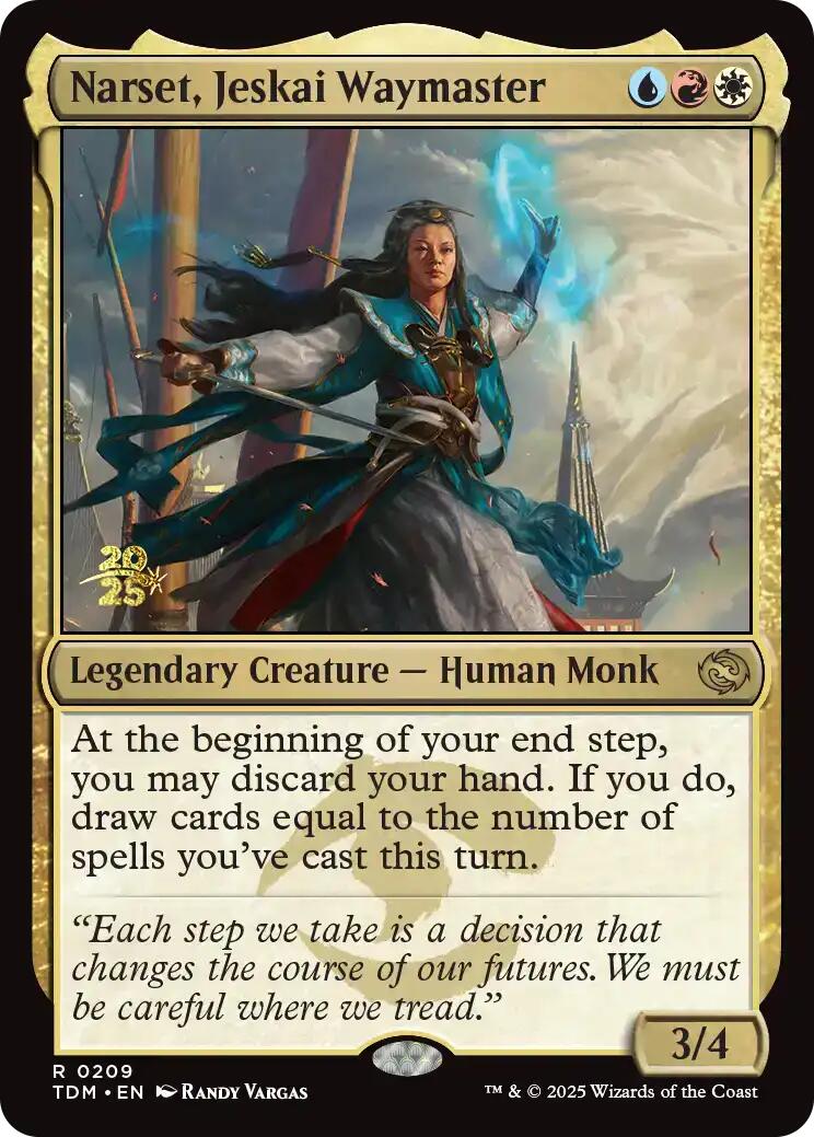 Narset, Jeskai Waymaster [Tarkir: Dragonstorm Prerelease Promos] | Gam3 Escape