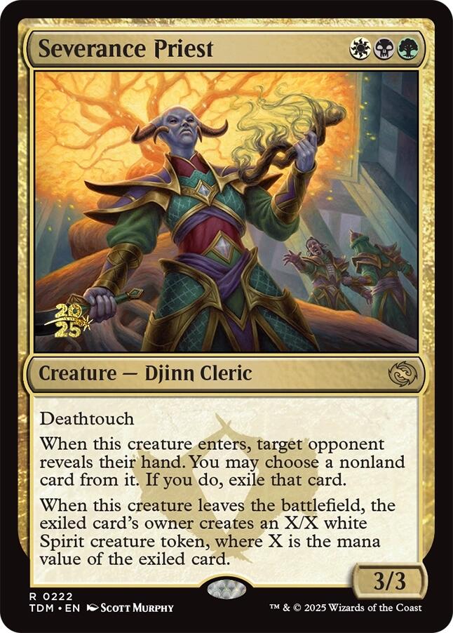 Severance Priest [Tarkir: Dragonstorm Prerelease Promos] | Gam3 Escape