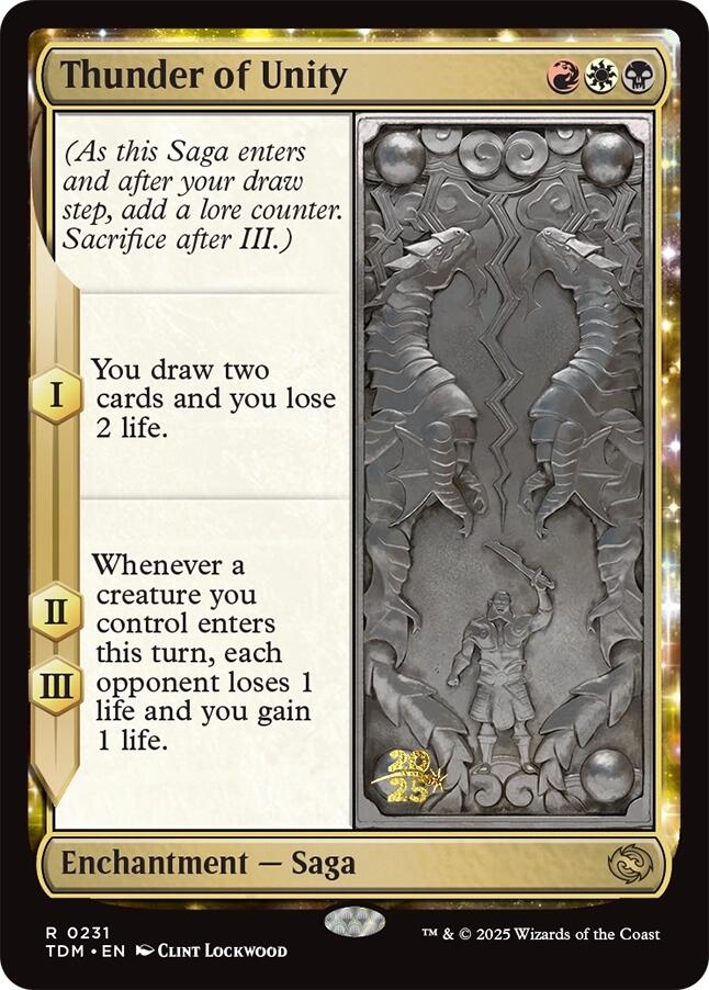 Thunder of Unity [Tarkir: Dragonstorm Prerelease Promos] | Gam3 Escape