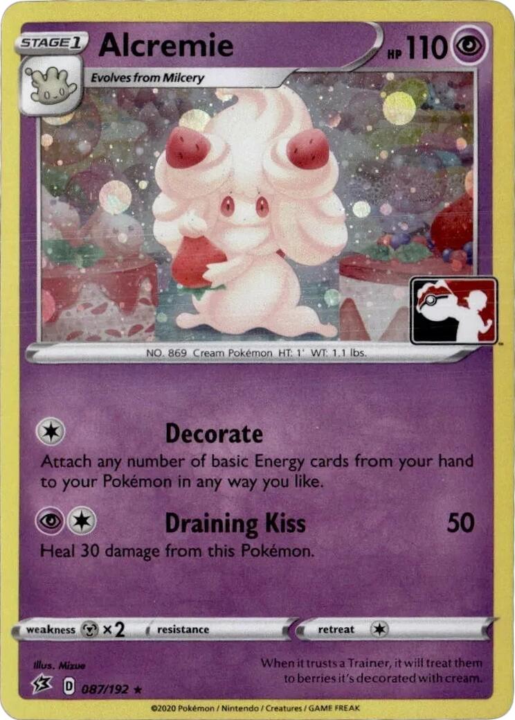 Alcremie (087/192) (Play Pokemon Promo) [League & Championship Cards] | Gam3 Escape