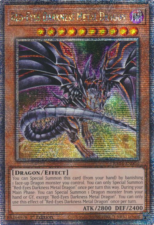 Red-Eyes Darkness Metal Dragon (Alternate Art) [RA04-EN003] Quarter Century Secret Rare | Gam3 Escape