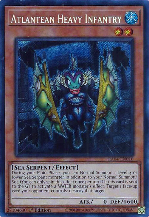 Atlantean Heavy Infantry [RA04-EN010] Secret Rare | Gam3 Escape