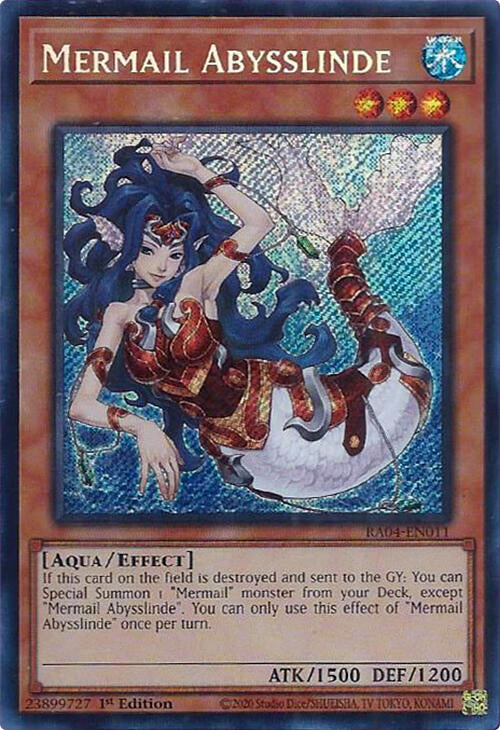 Mermail Abysslinde [RA04-EN011] Secret Rare | Gam3 Escape